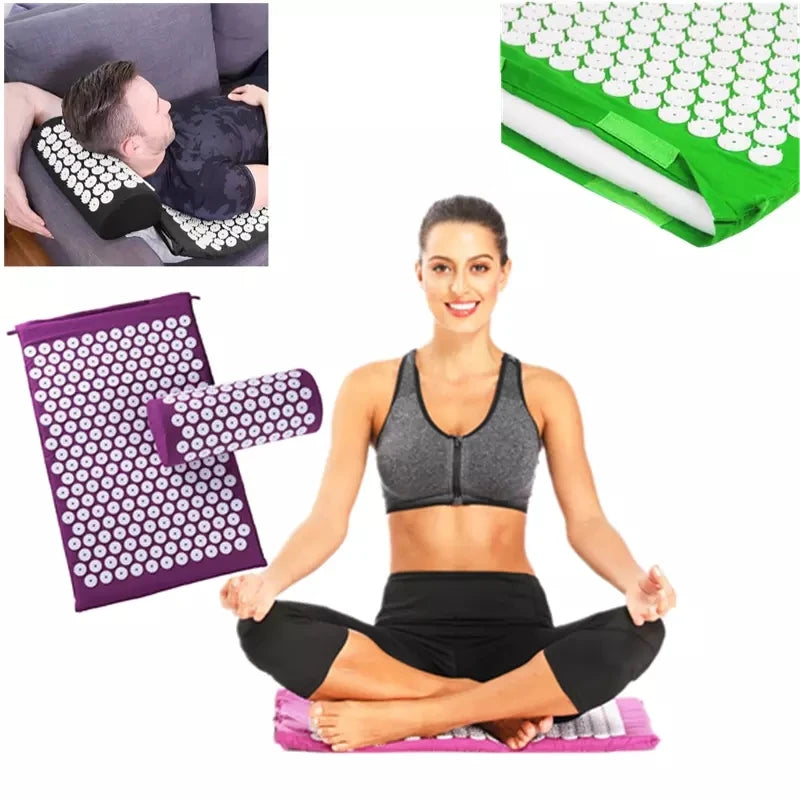 Akupressur Massage-Set – Matte & Kissen