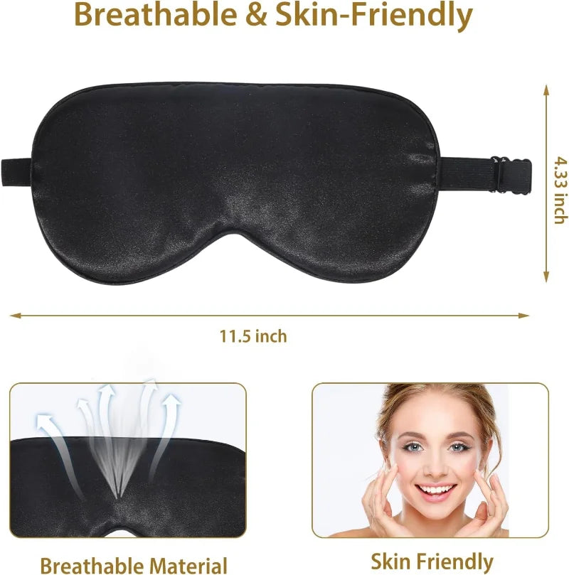 3D Schlafmaske – 100% Lichtblockierung & druckfreier Komfort