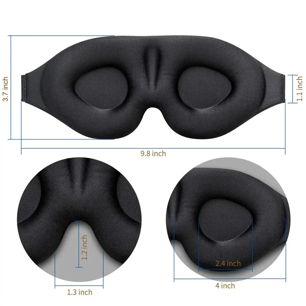 3D Schlafmaske Konturiert – Lichtblockierung & druckfreier Augenraum