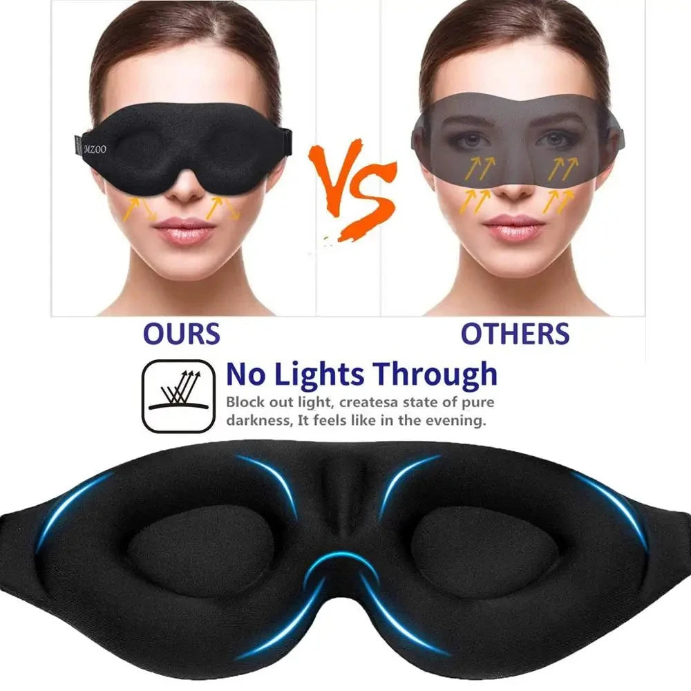 3D Schlafmaske Konturiert – Lichtblockierung & druckfreier Augenraum
