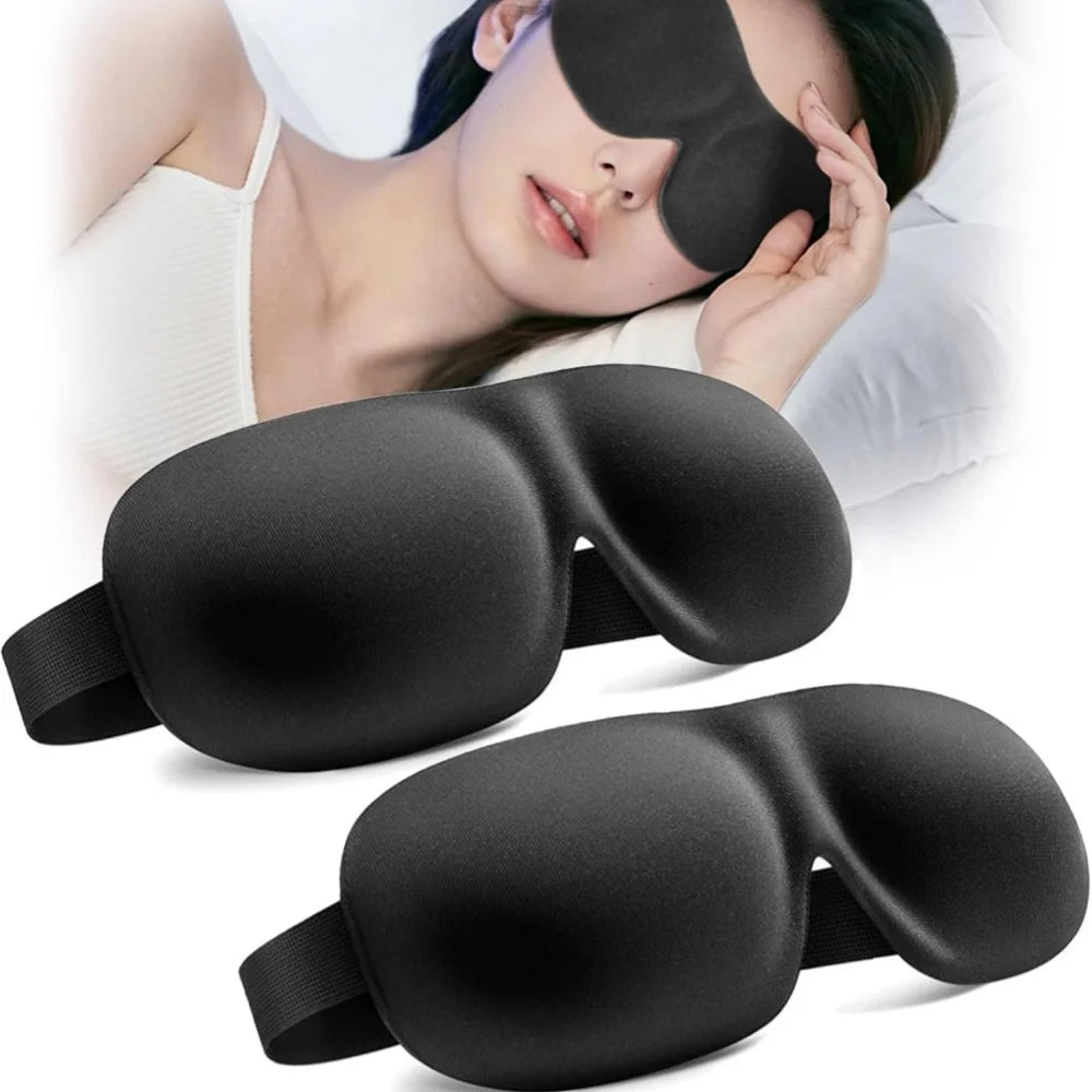 3D Schlafmaske – 100% Lichtblockierung & druckfreier Komfort für besseren Schlaf