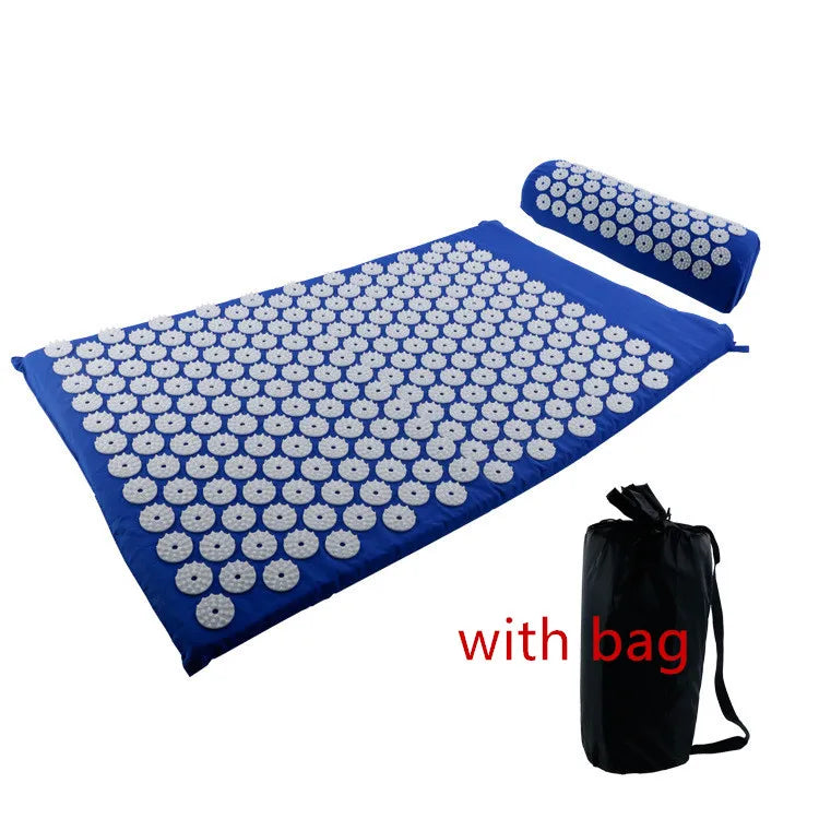 Akupressur Massage-Set – Matte & Kissen für Rücken, Nacken & Fuß