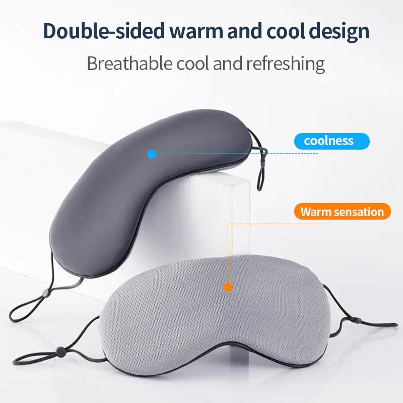 Warm & Kühl Schlafmaske – Doppelseitig, atmungsaktiv & lichtblockierend