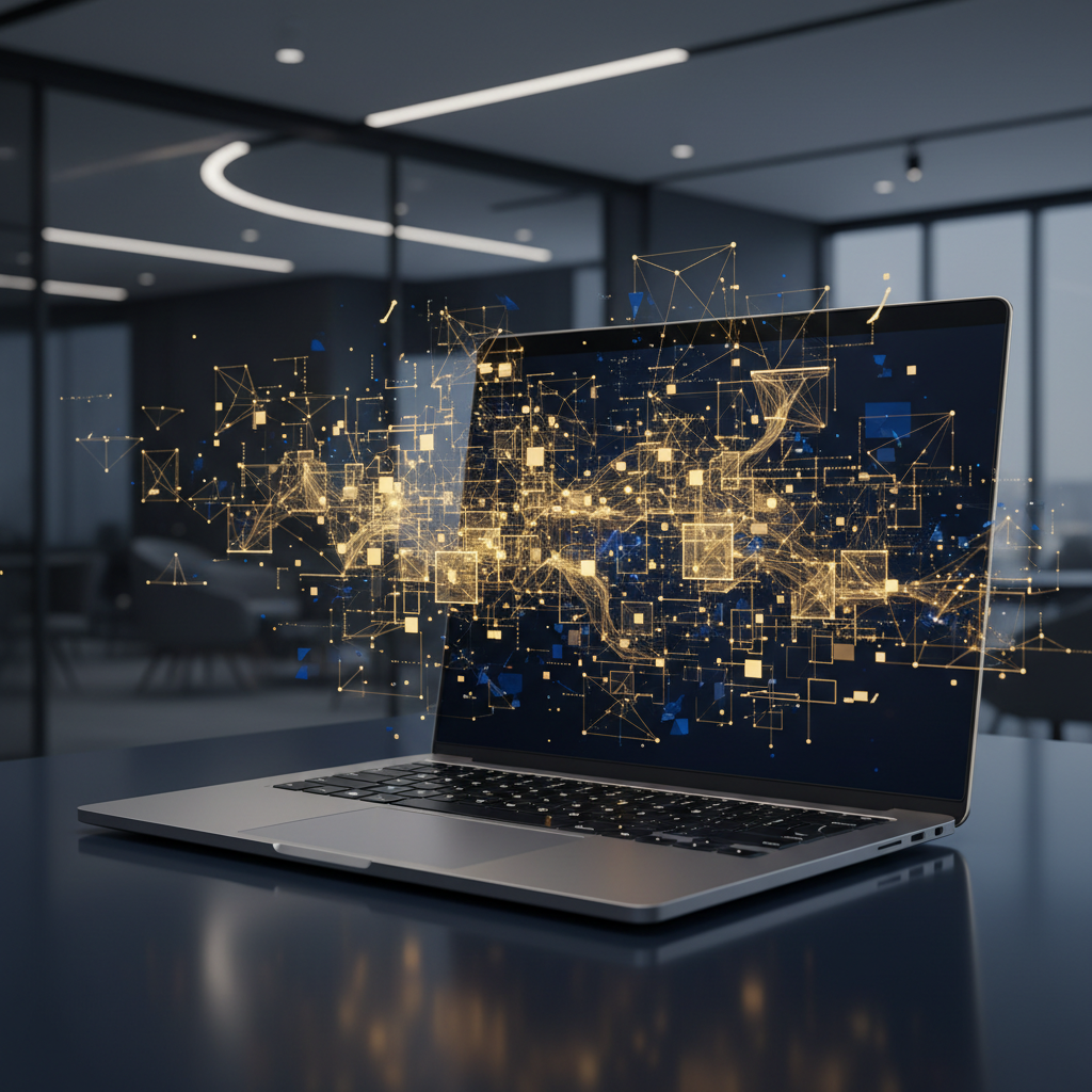 Modernes Business und KI Technologie Produktbild