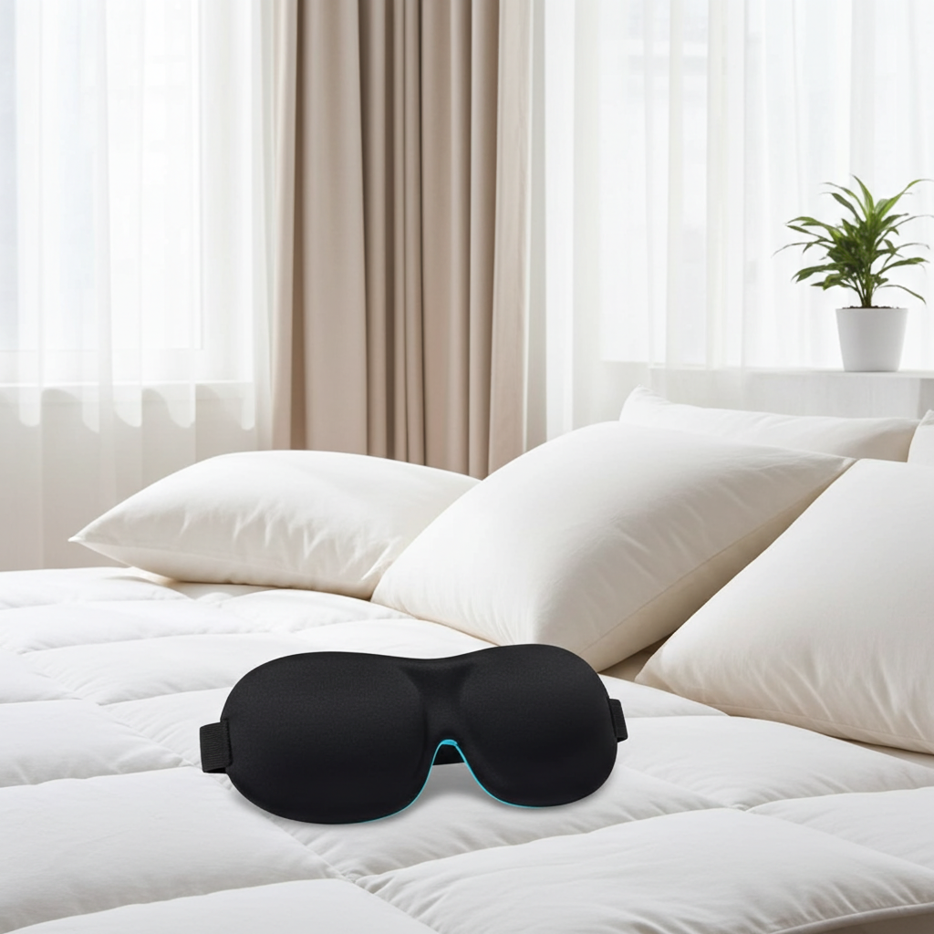 3D Schlafmaske – 100% Lichtblockierung & druckfreier Komfort für besseren Schlaf